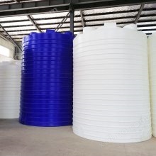 35吨平底立式塑料水箱水塔耐晒防腐耐撞击聚乙烯PE储罐滚塑一体成型化工液体储存桶